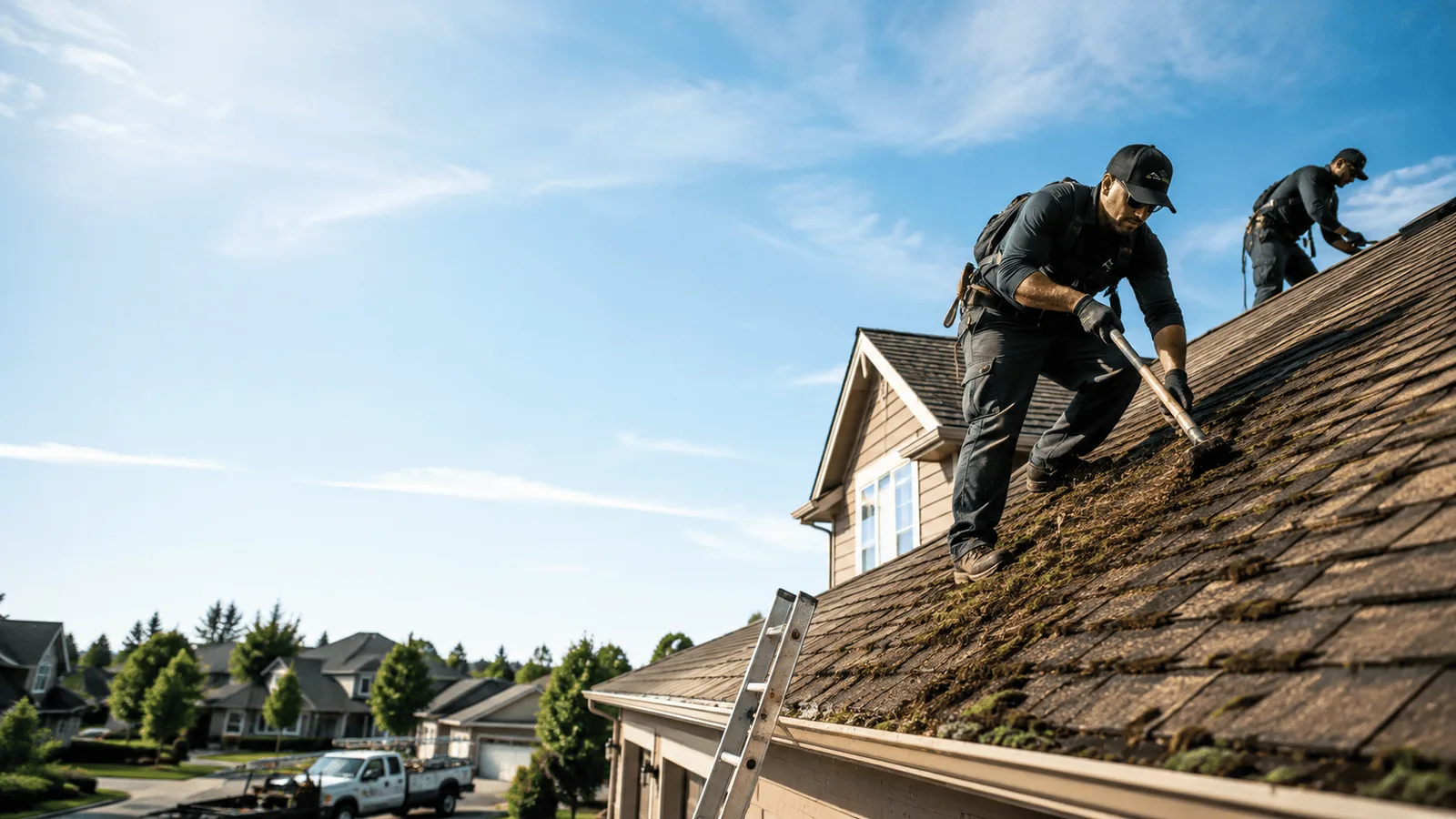 Roof Moss Removal in Wellington, OH near me